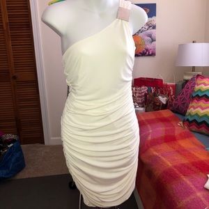 Asymmetrical Ivory Dress
